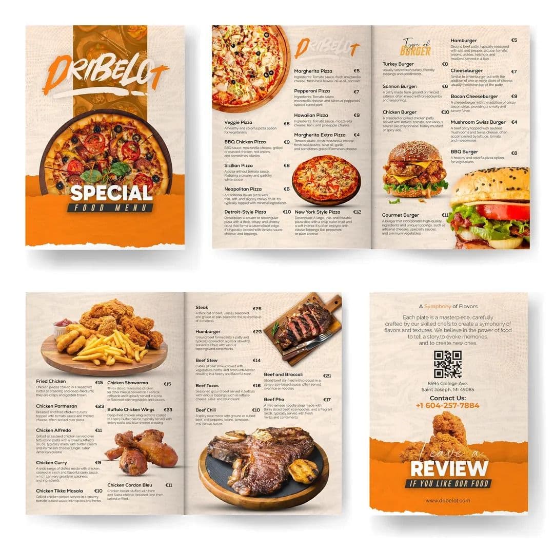 Restaurant Menu Design